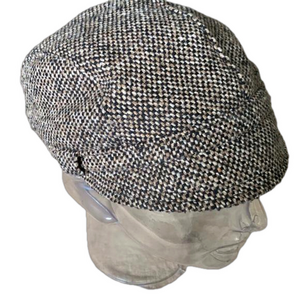 Grey Tweed look cap